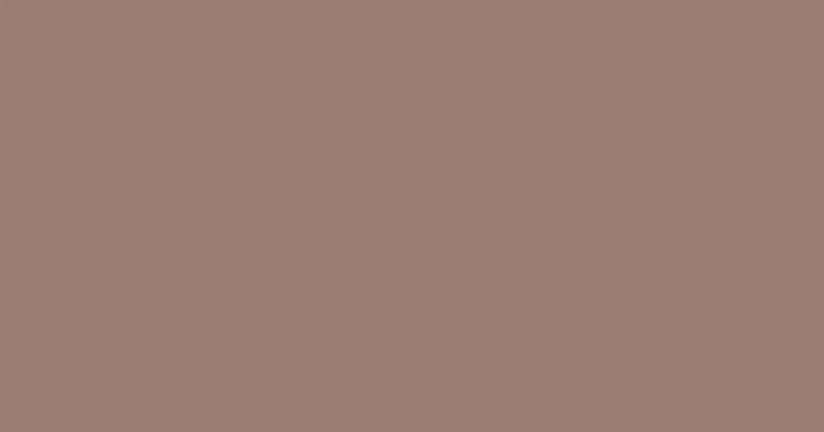 #9a7d74 burnished brown color image