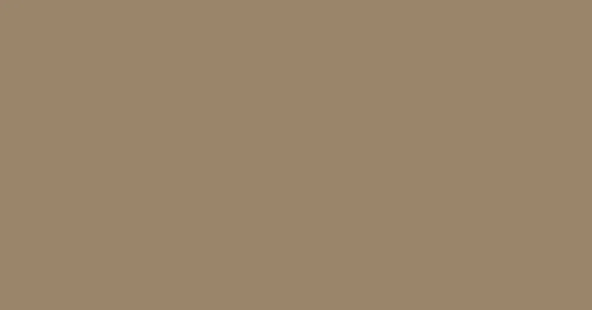 #9a8569 beaver color image