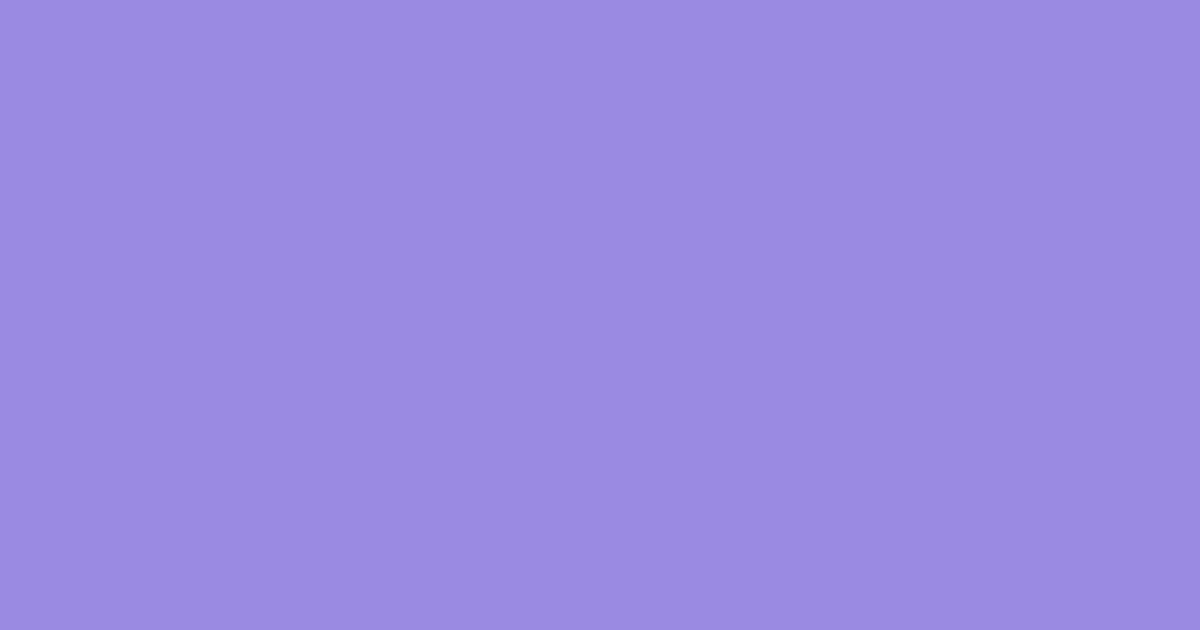 #9a8ae2 dull lavender color image