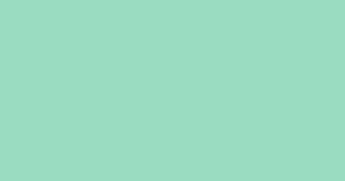 #9adcc1 sea green color image