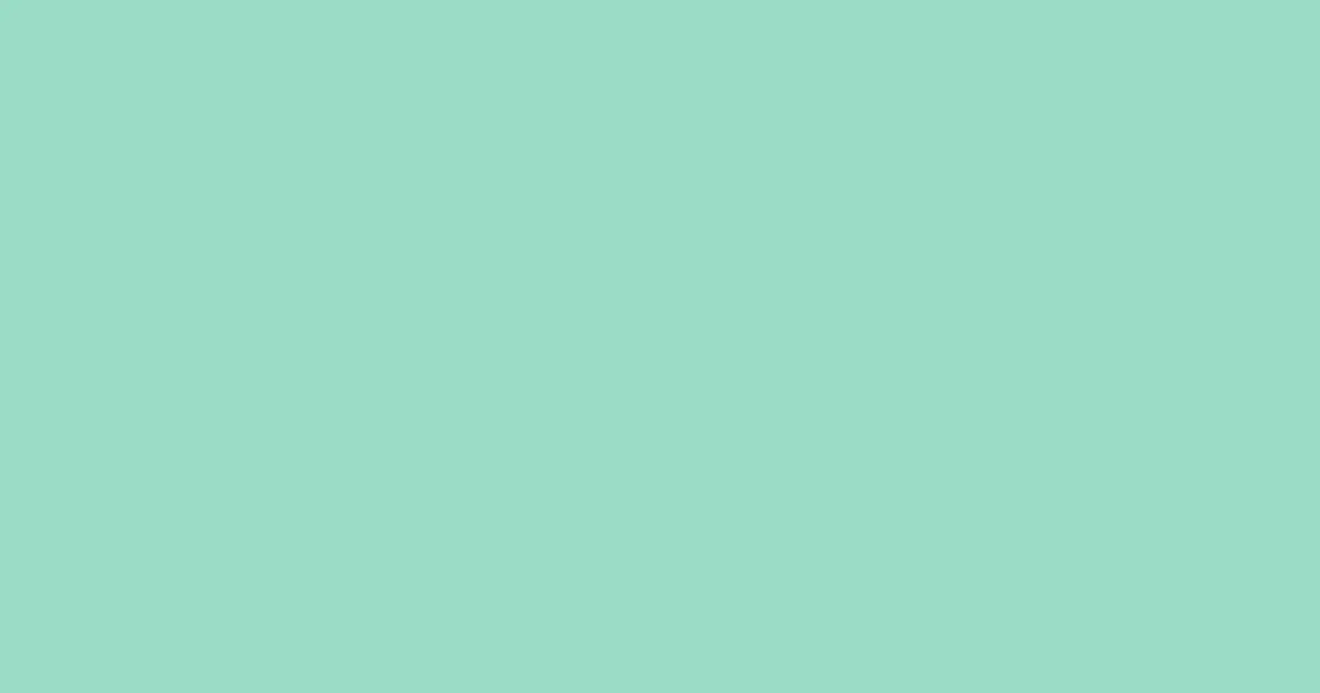 #9adcc7 sea green color image