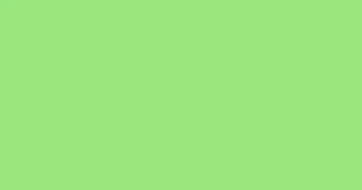 #9ae67d pastel green color image