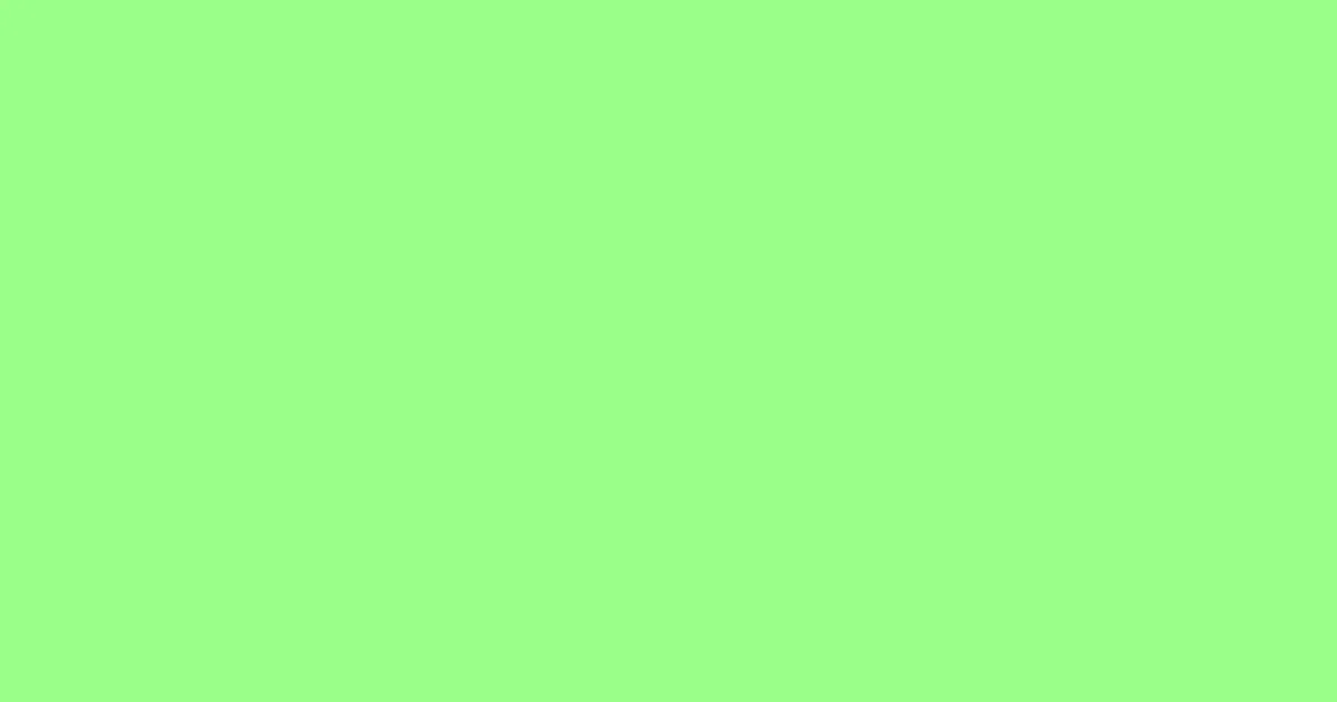 #9aff88 mint green color image
