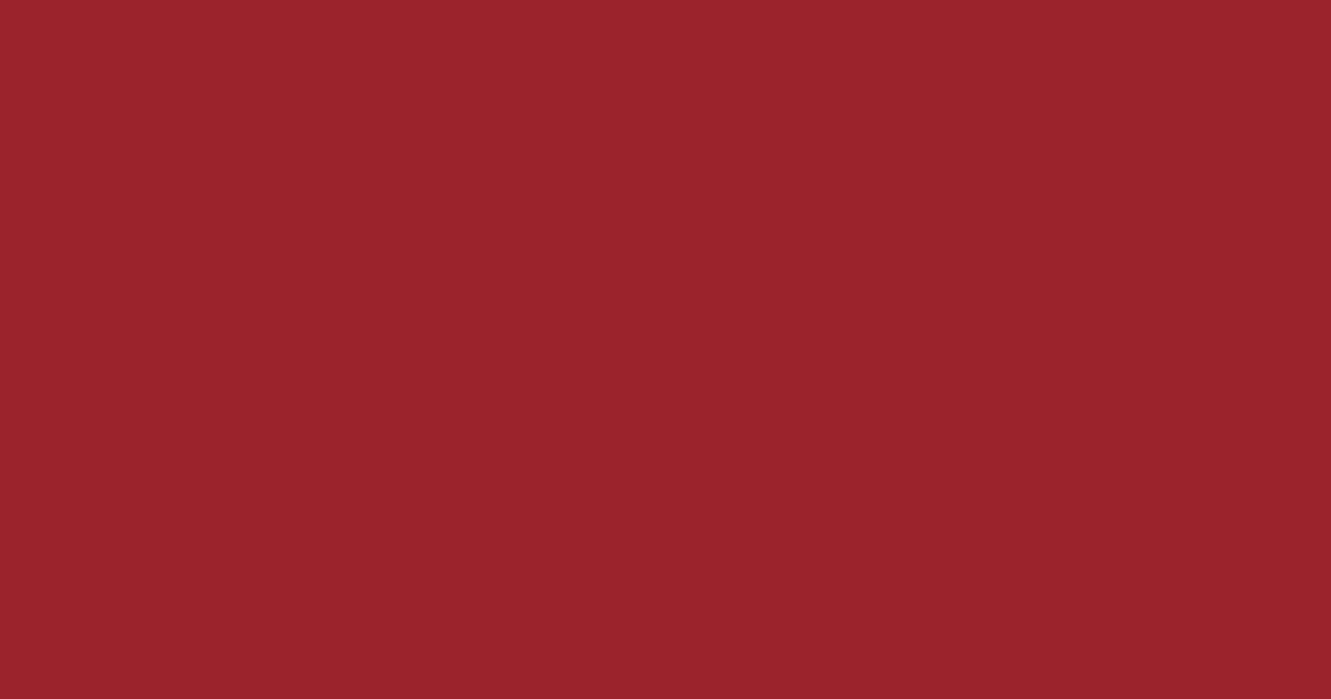#9b232c mexican red color image