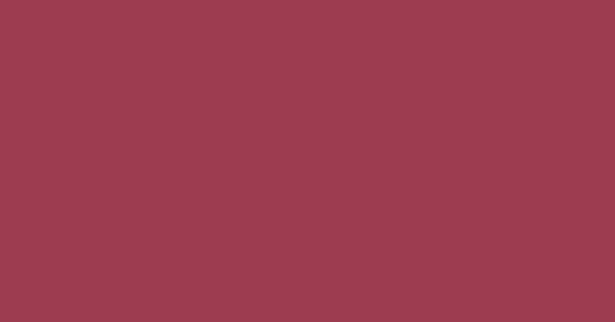 #9b3b51 vin rouge color image