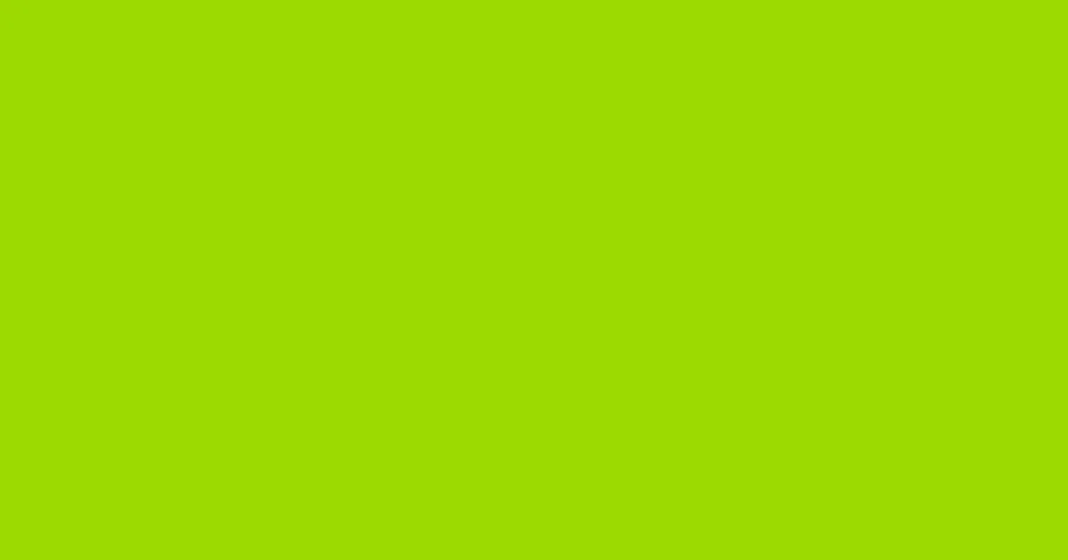 #9bda01 sheen green color image