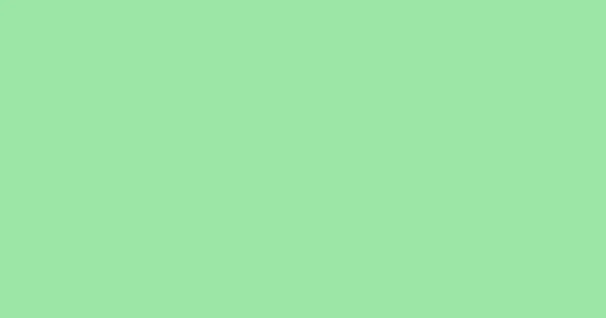 #9be6a7 granny smith apple color image