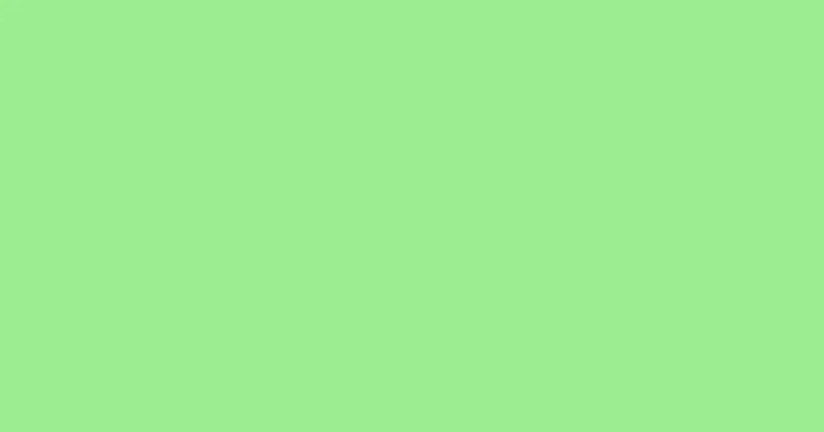 #9bed92 granny smith apple color image