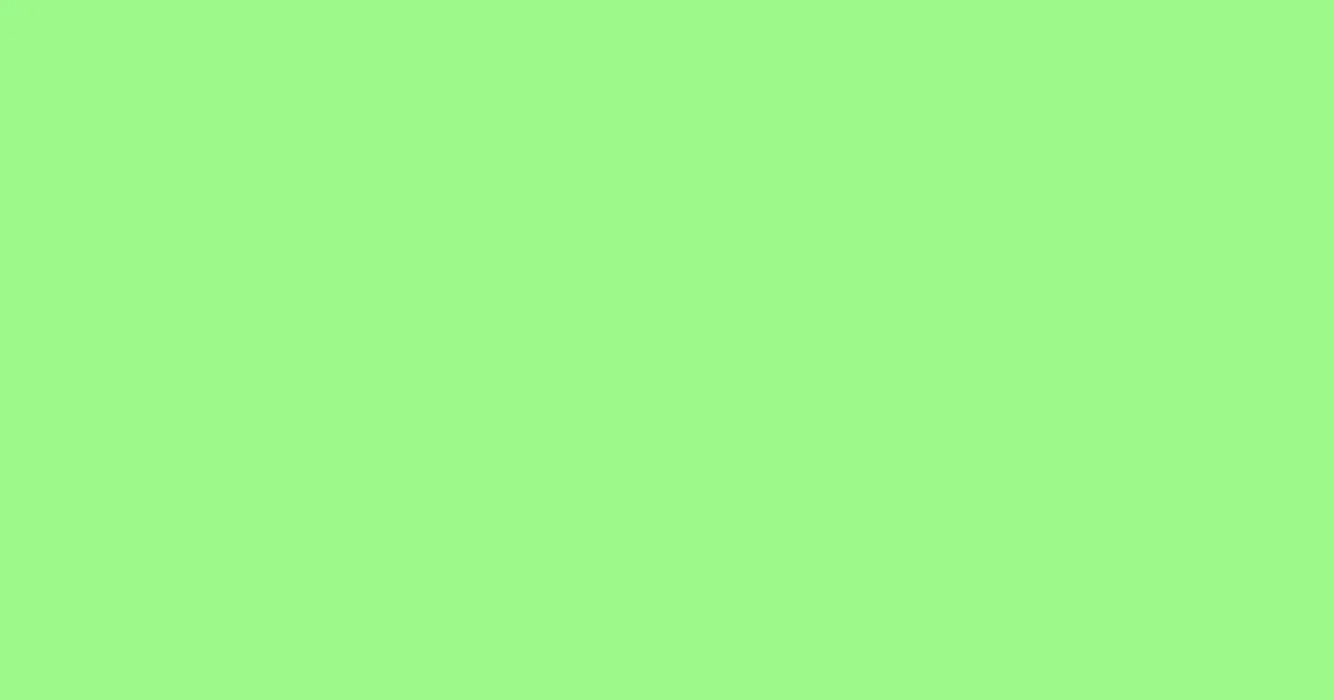 #9bf98a mint green color image