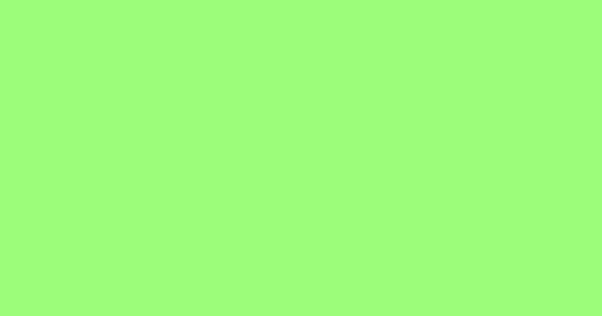 #9bfe7c mint green color image