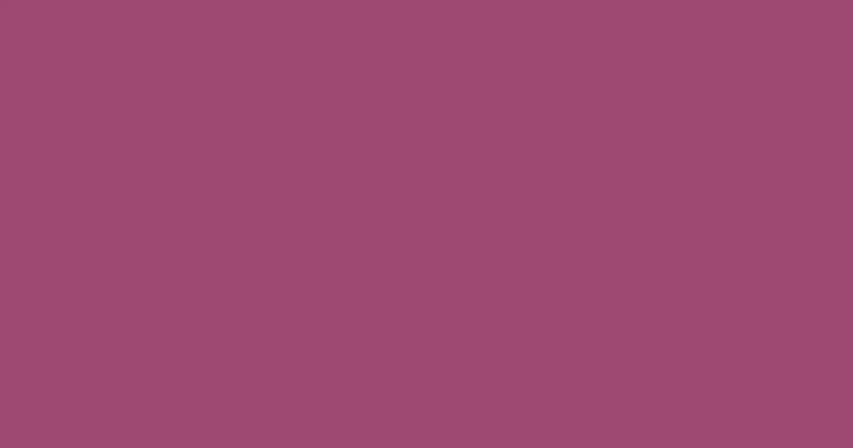 #9c4971 sugar plum color image