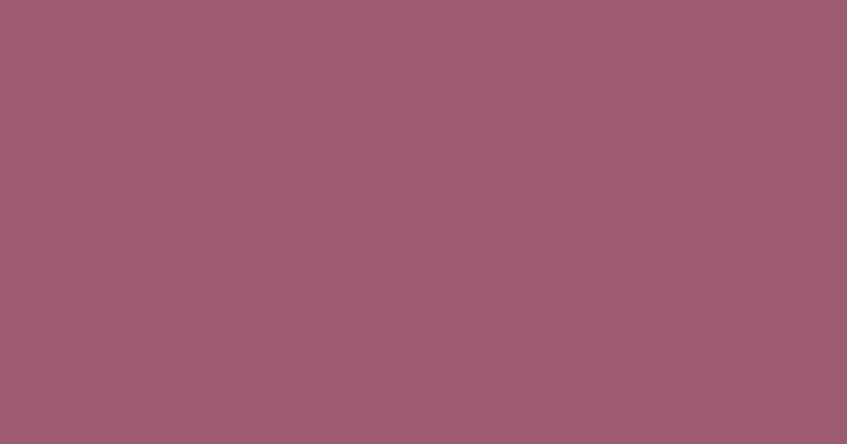 #9c5b70 rose dust color image