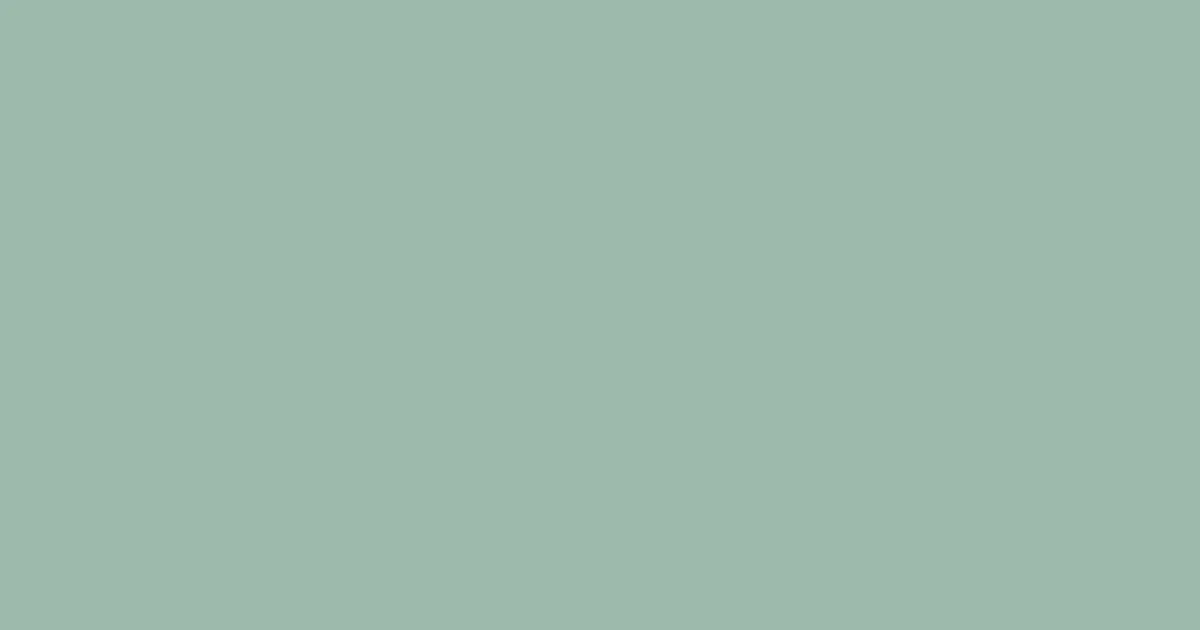 #9cbaab summer green color image