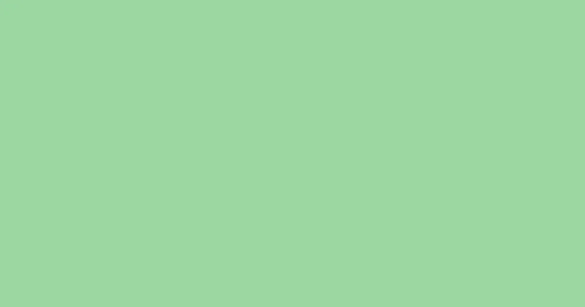 #9cd6a0 moss green color image