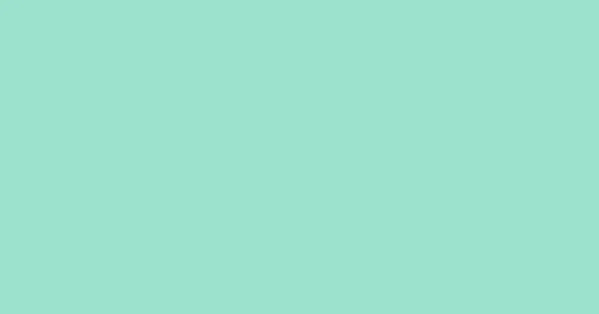 #9ce1cd sea green color image
