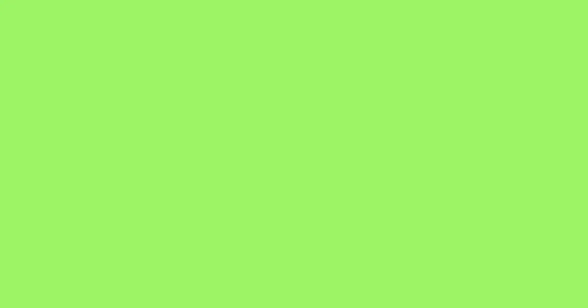 #9cf464 inchworm color image
