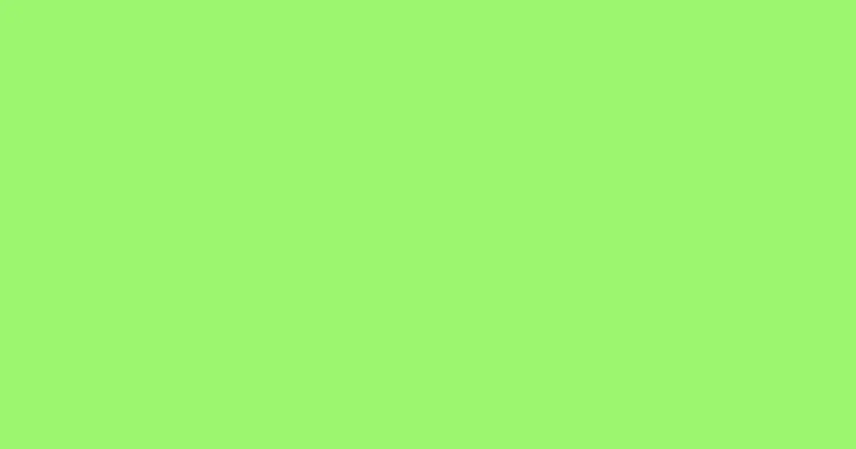 #9cf670 inchworm color image