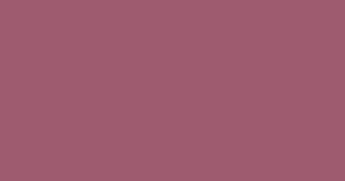 #9d5a6f rose dust color image