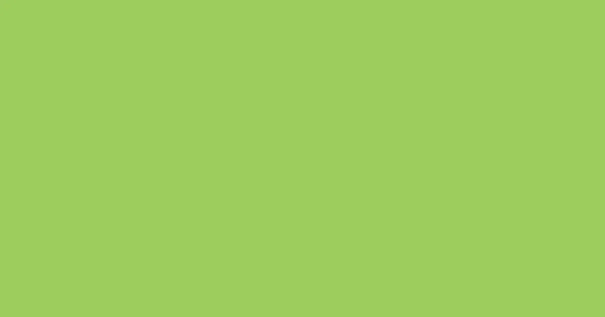 #9dcd5e celery color image