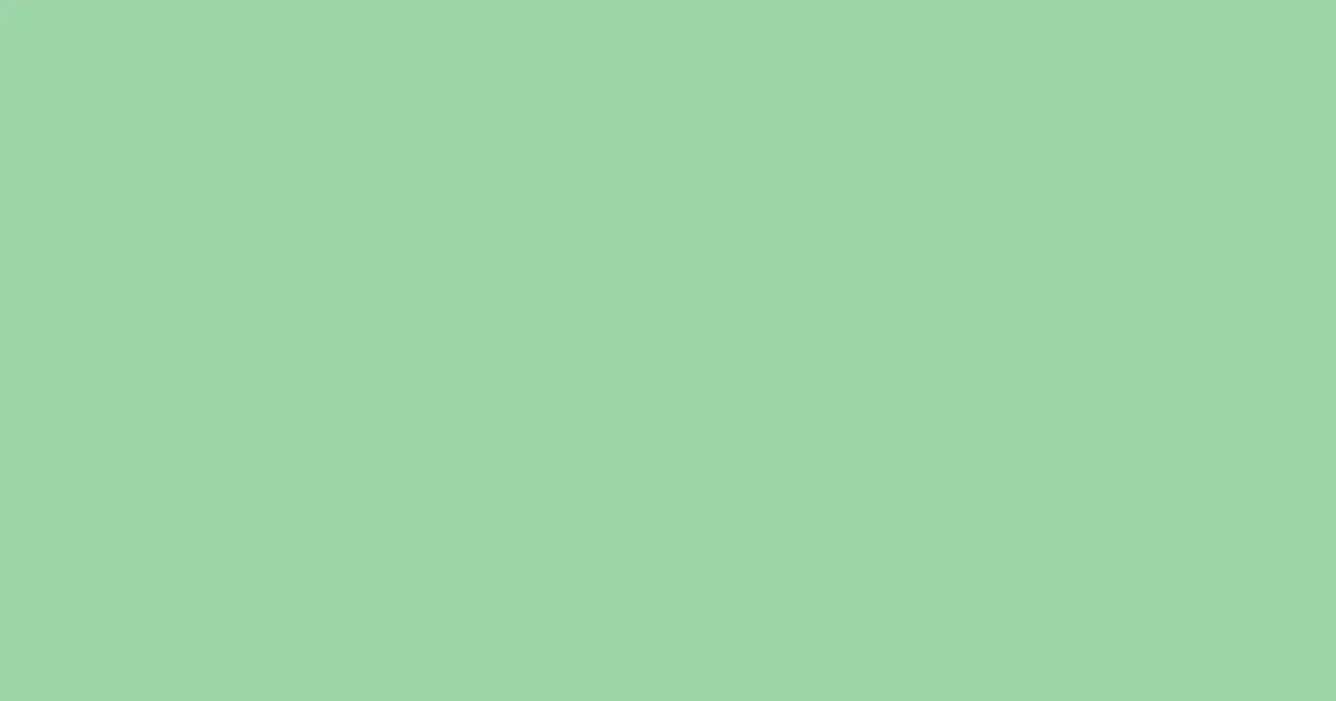 #9dd7a9 moss green color image