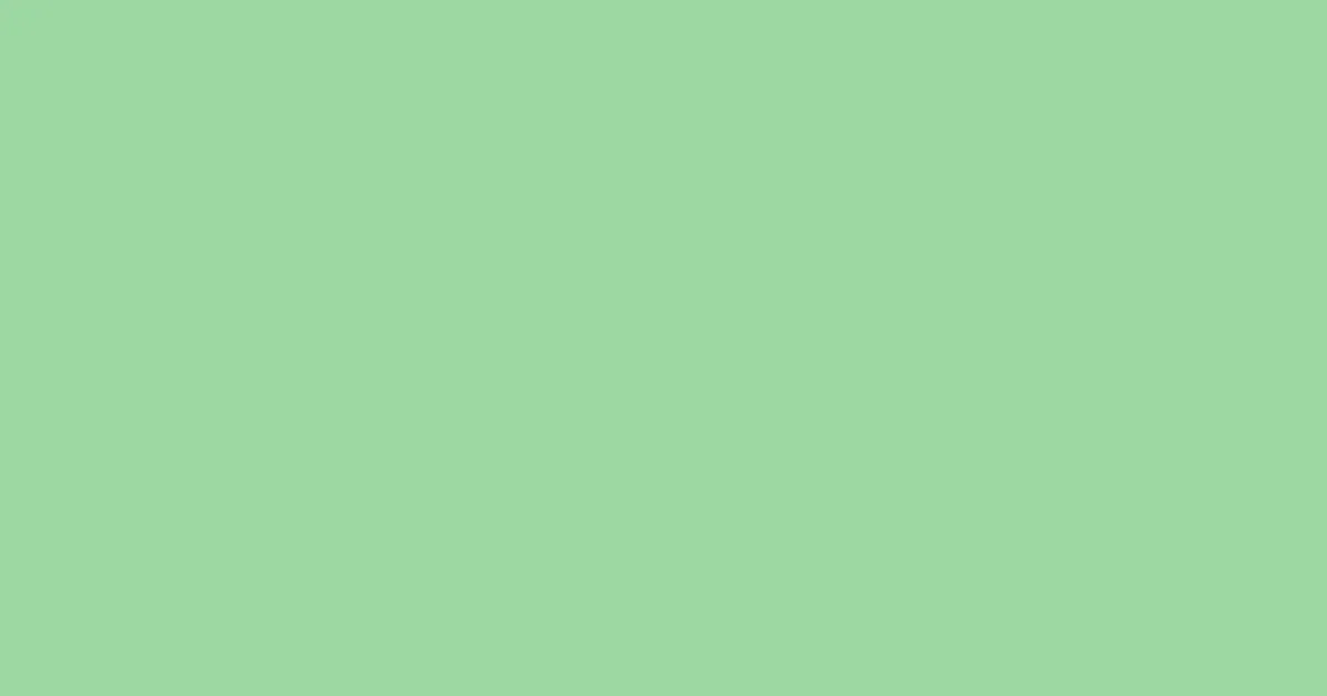 #9dd8a3 moss green color image
