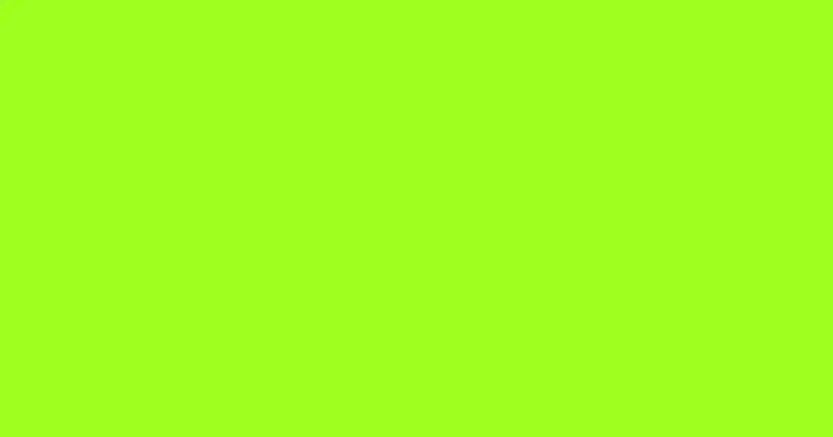 #9dfd1b green yellow color image