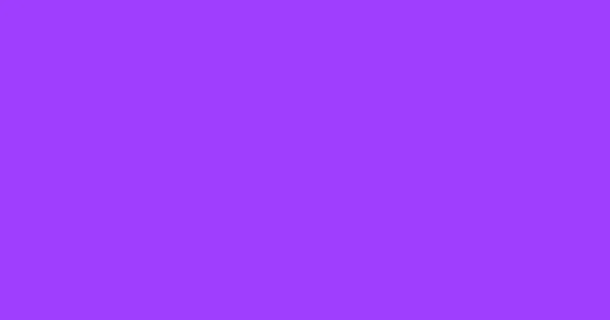 #9e3efd electric violet color image