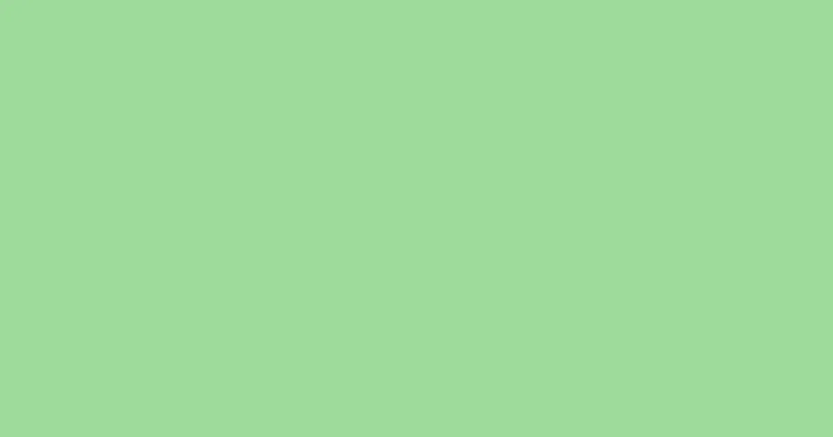 #9eda9a moss green color image