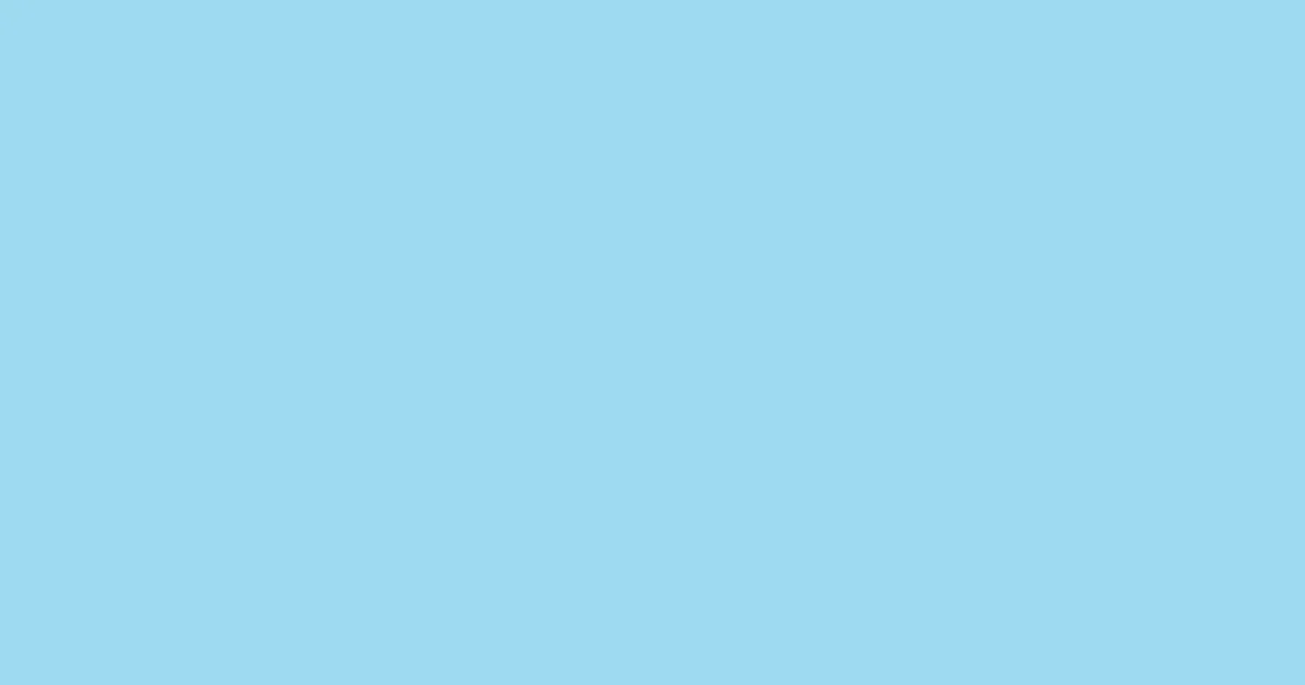 #9edaf1 blizzard blue color image