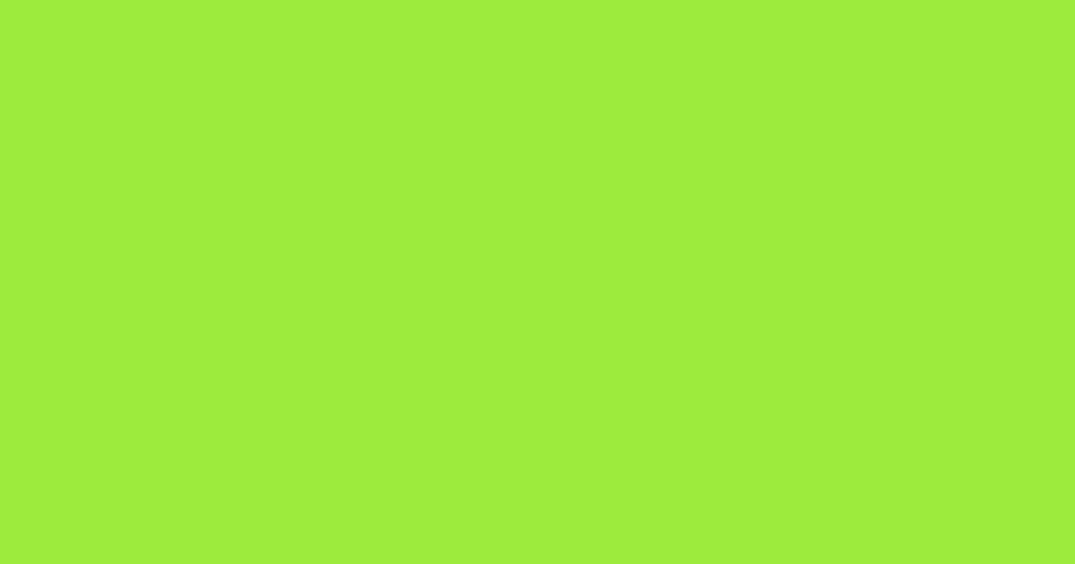 #9eeb40 green lizard color image