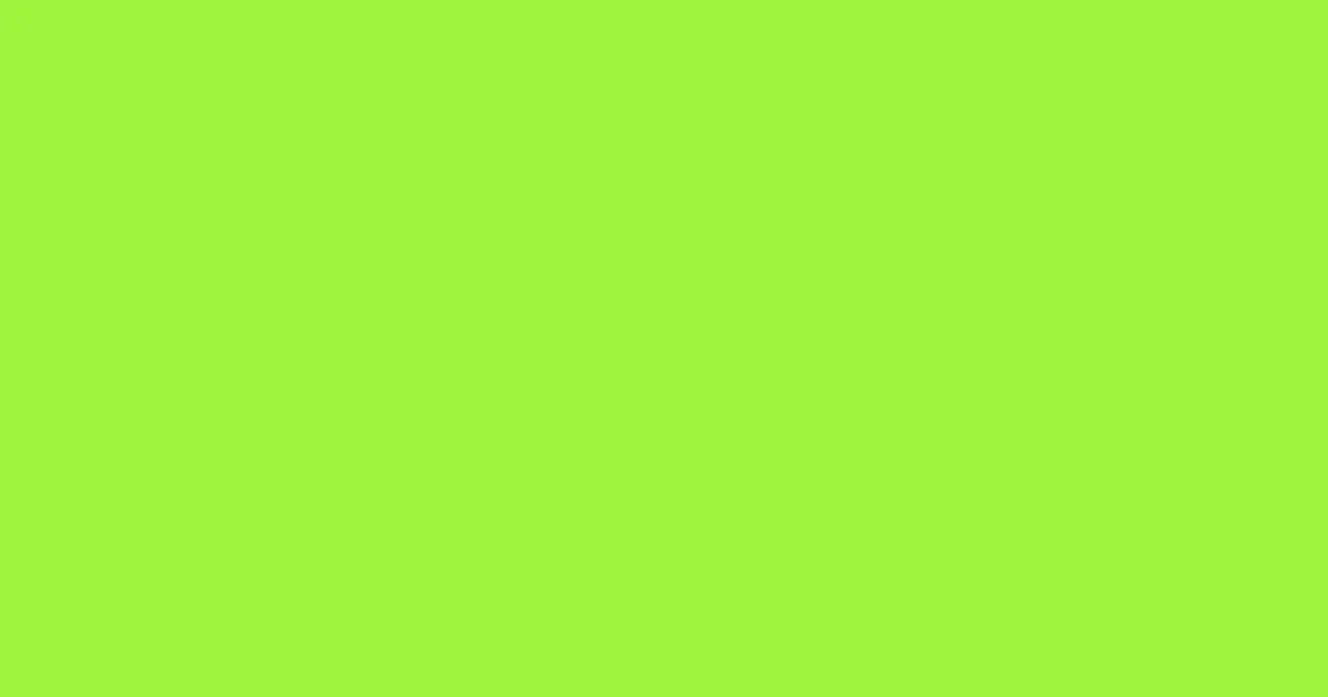 #9ef73e green lizard color image