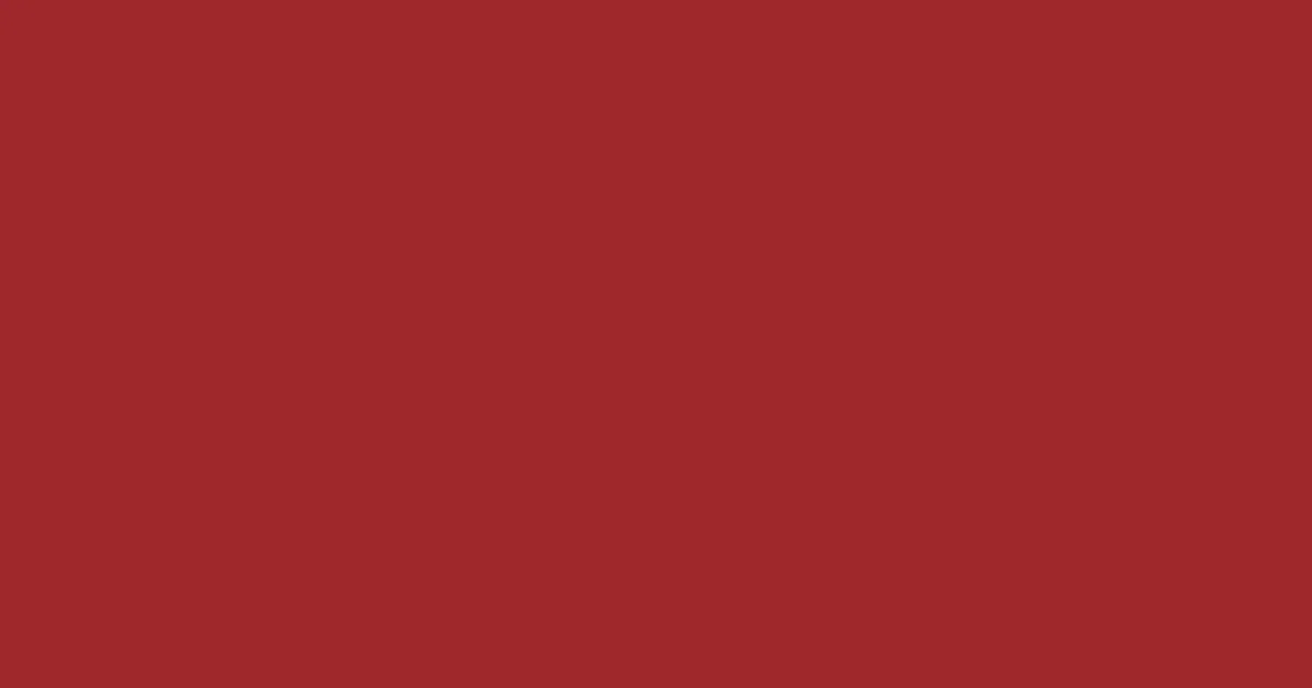 #9f282b mexican red color image