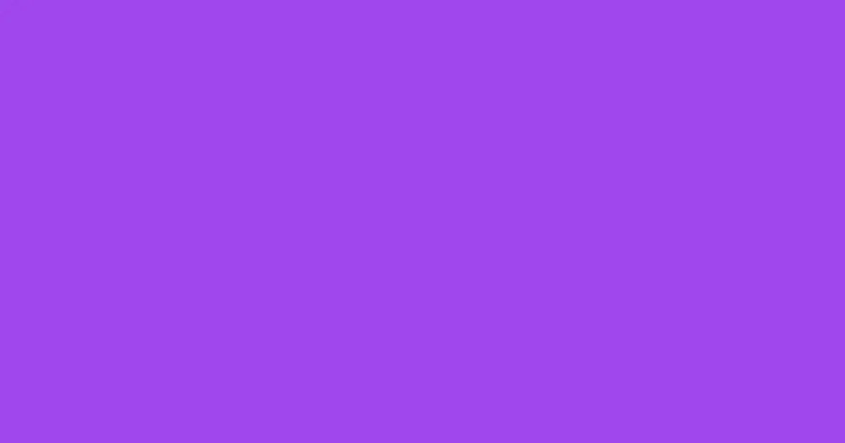 #9f47ed medium purple color image