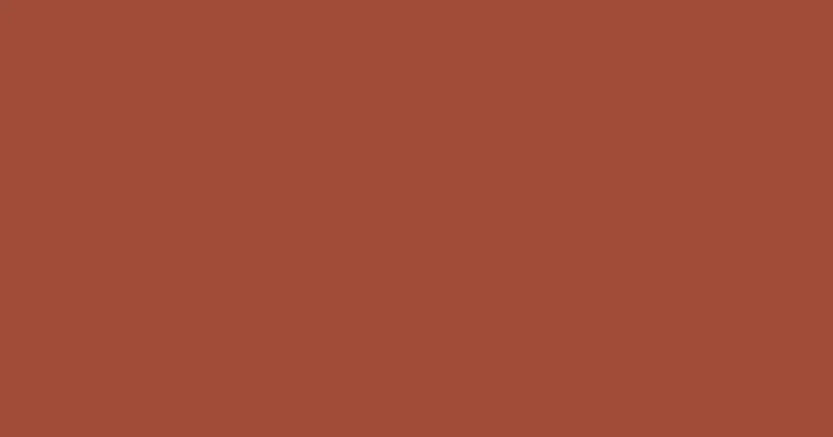 #9f4c39 brown rust color image