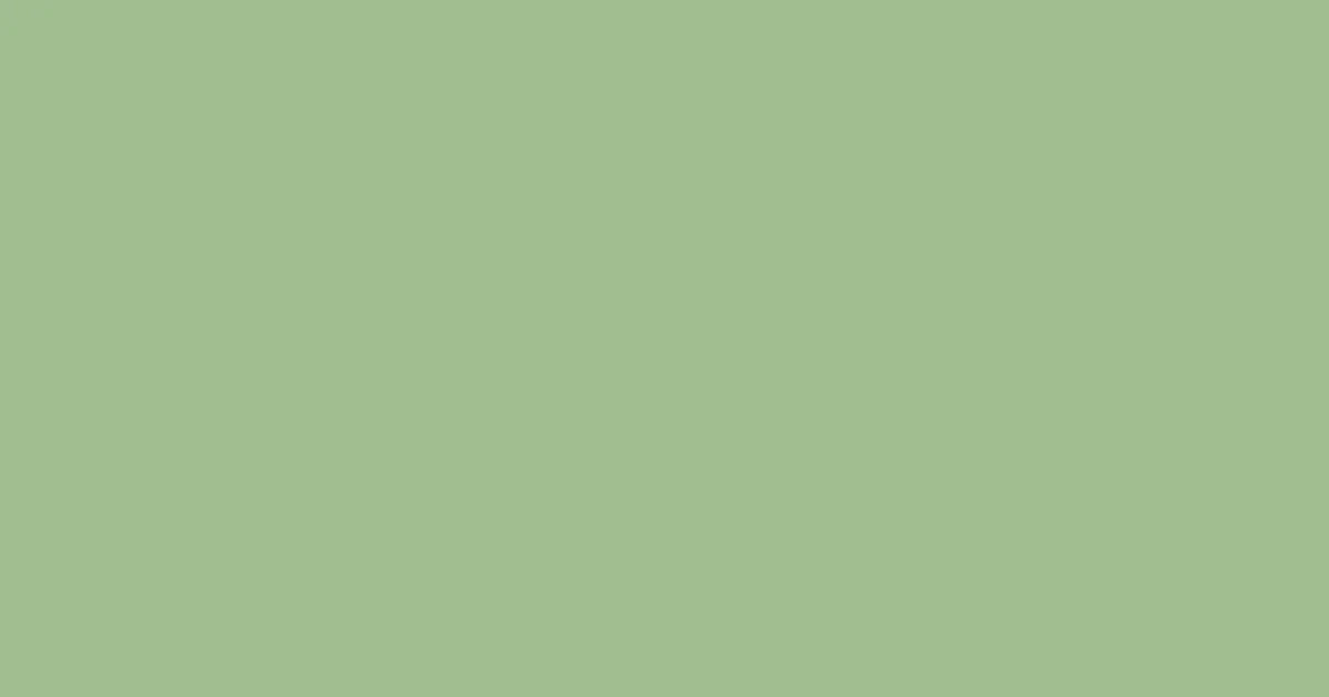 #9fbe8e swamp green color image