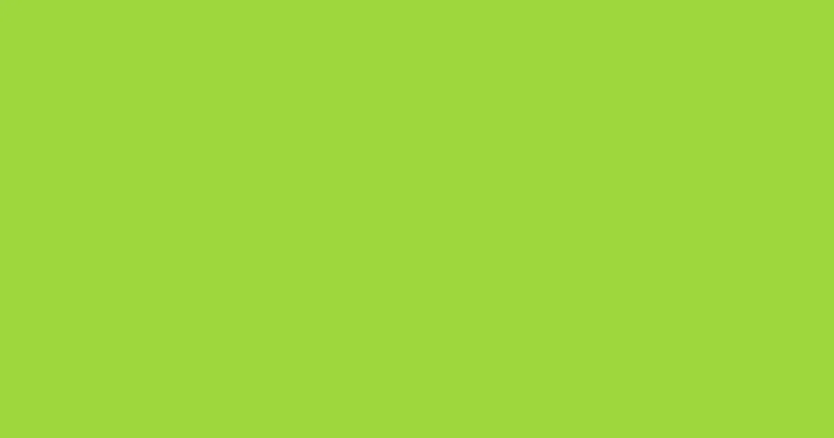 #9fd73d conifer color image
