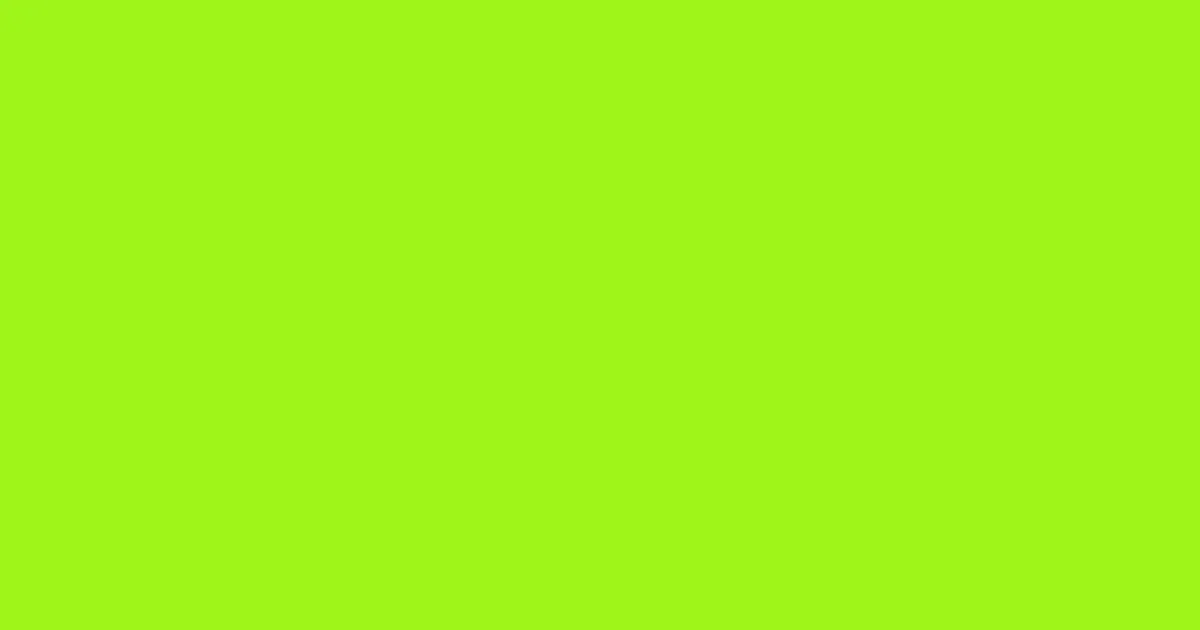 #9ff518 green lizard color image