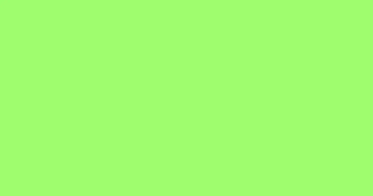#9ffc6e screamin green color image
