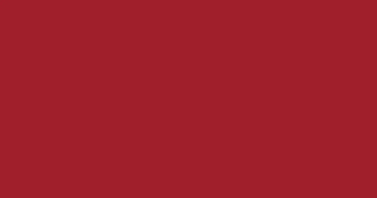 #a0202b mexican red color image