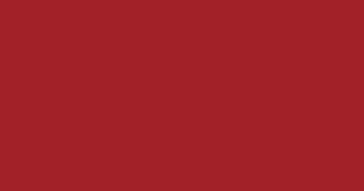 #a02128 mexican red color image