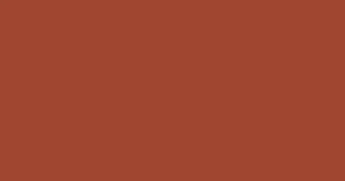 #a04631 sweet brown color image