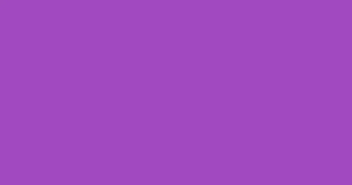 #a049bf purple plum color image