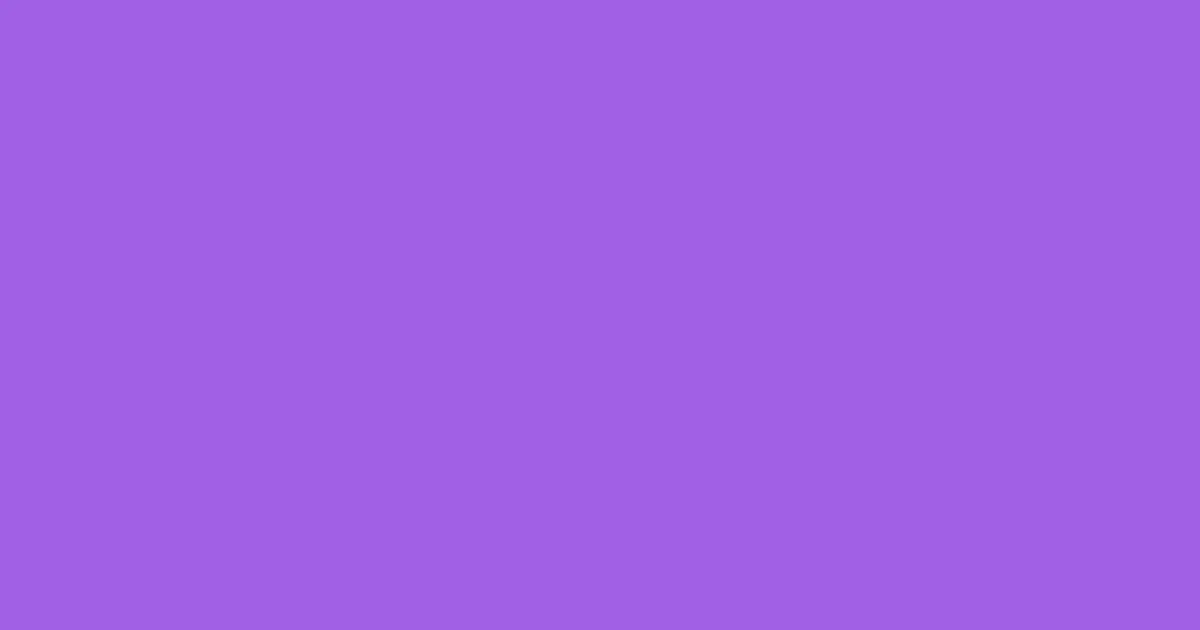 #a060e5 medium purple color image
