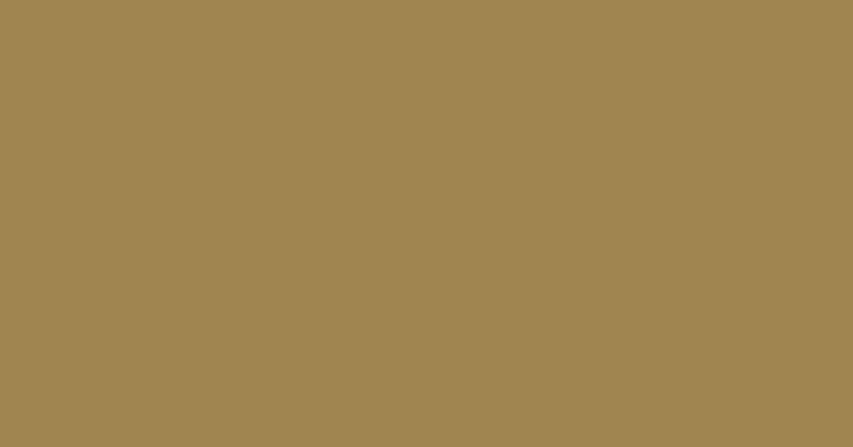 #a08450 limed oak color image