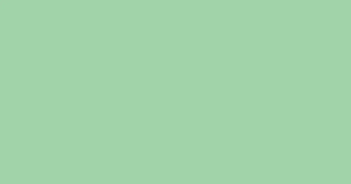 #a0d3a8 moss green color image