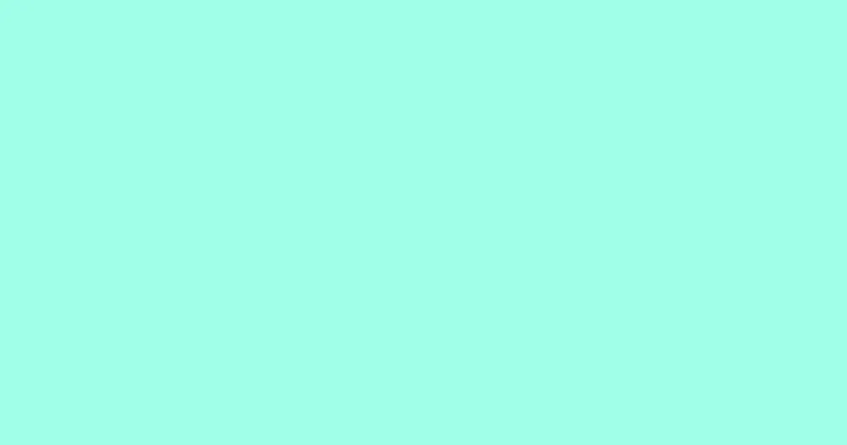 a0ffe7 - Aquamarine Color Informations