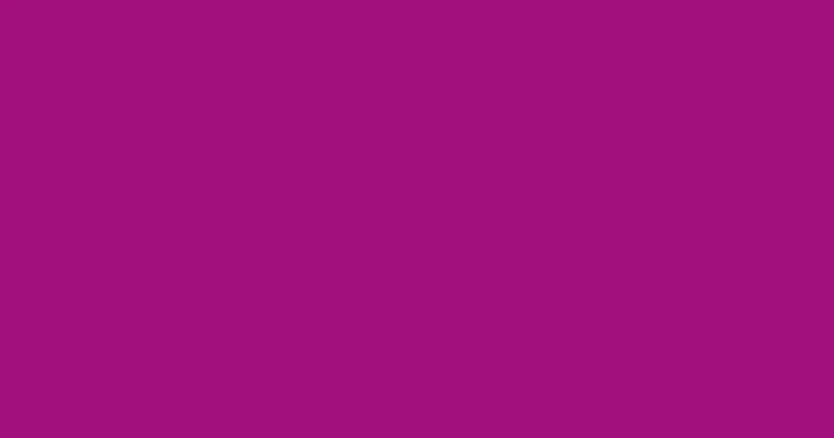 #a1107c violet eggplant color image
