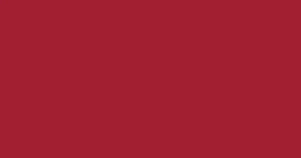 #a1202f mexican red color image