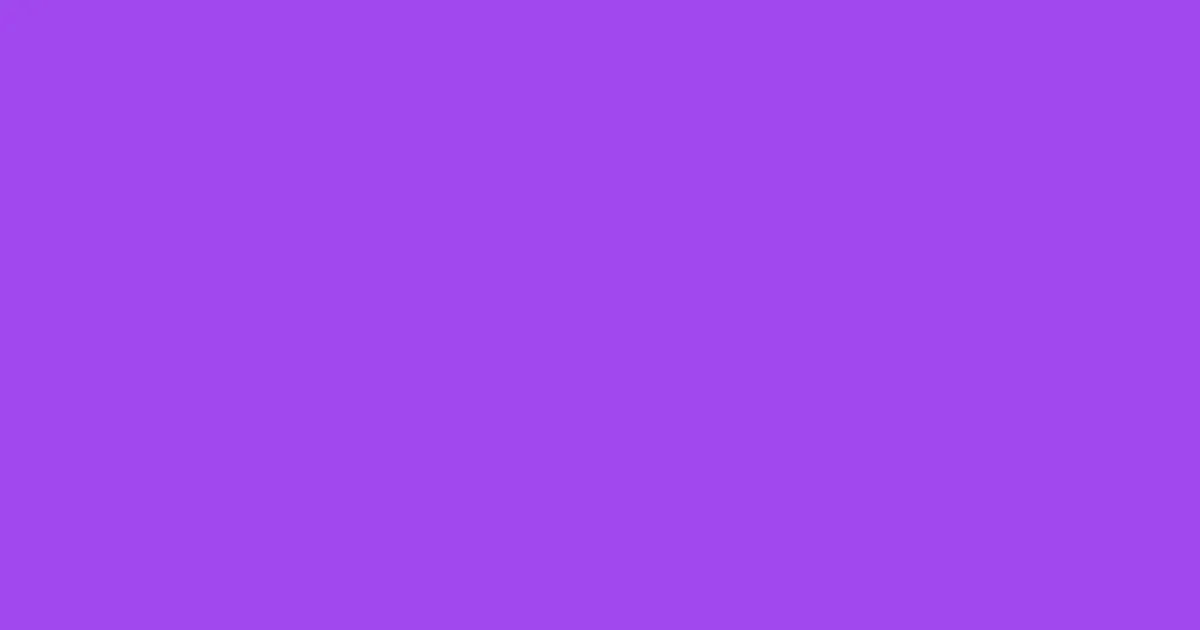 #a148ee medium purple color image