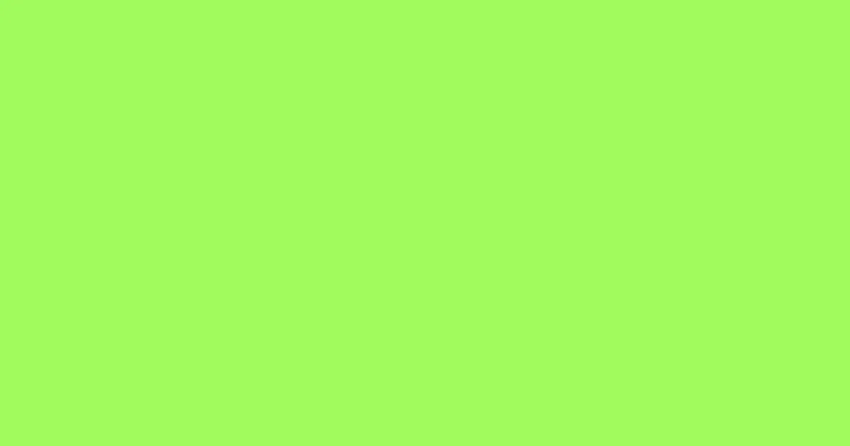 #a1fb5c green yellow color image